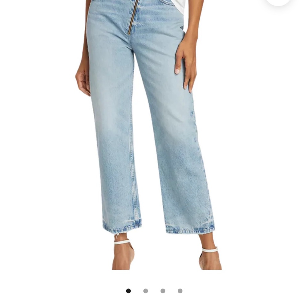 Frame jeans LE JANE CROP ANGLED ZIPPER IN RHODE